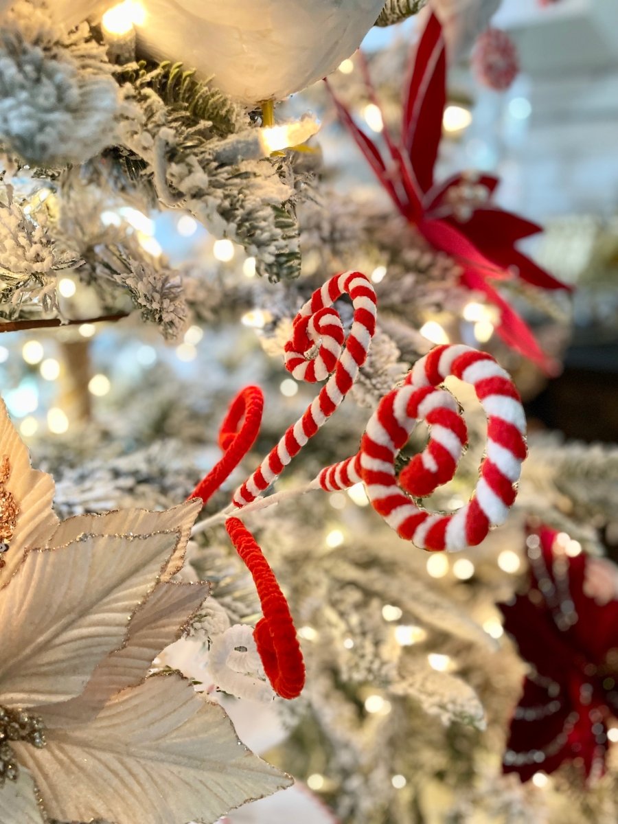 Gingerbread And Peppermint Candy Pick For Christmas Tree