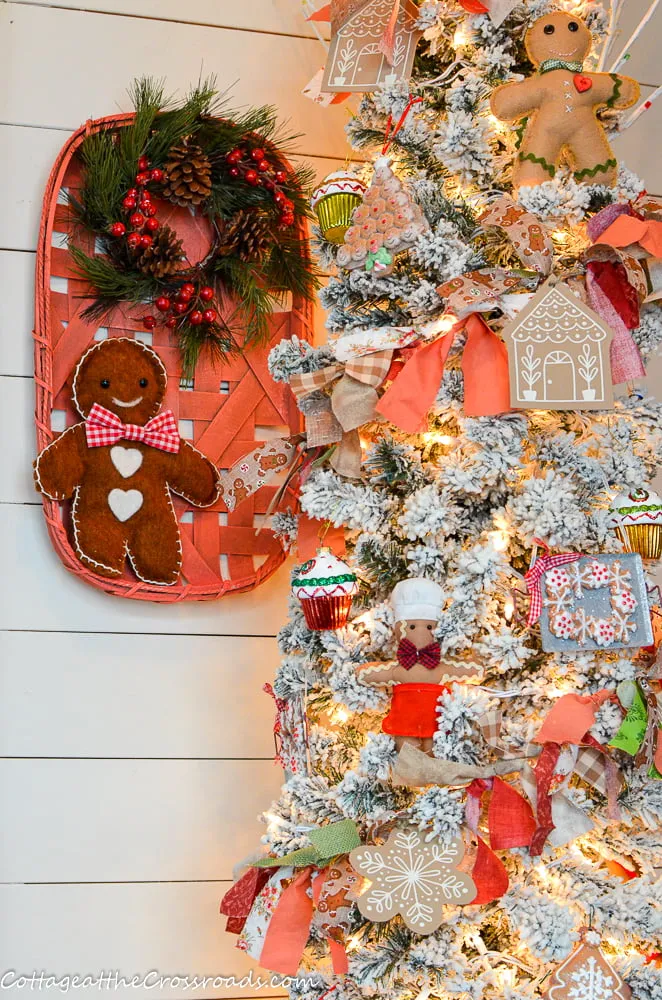 Gingerbread Decorations in our Mudroom - Cottage at the Crossroads