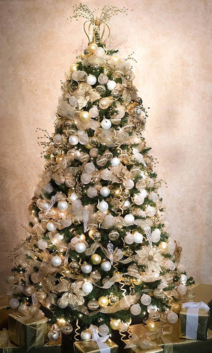 Gold Christmas Tree Ornaments 68 Piece Classic Gold Glass Ornaments Christmas Tree Decorating Kit – Christmas By Krebs
