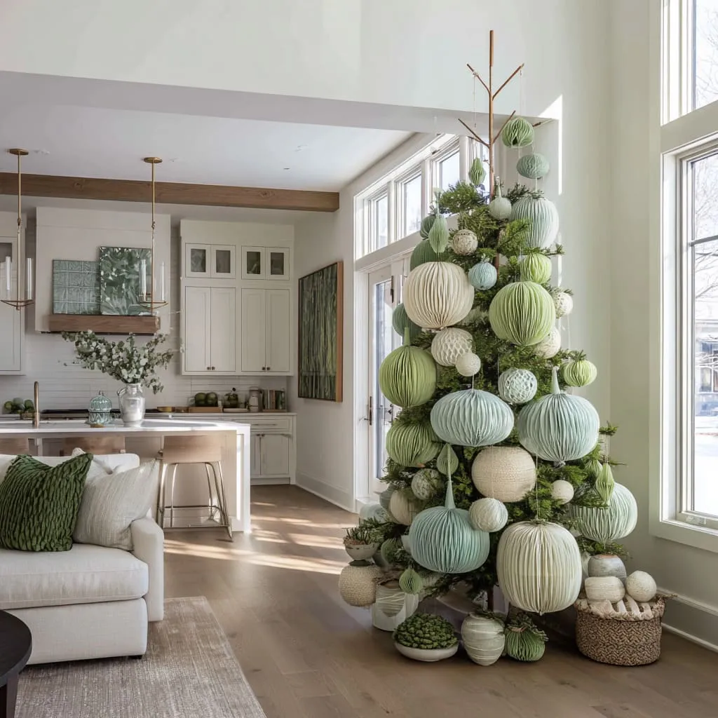 Green Christmas Tree Style: Artistic Holiday Decorating Ideas