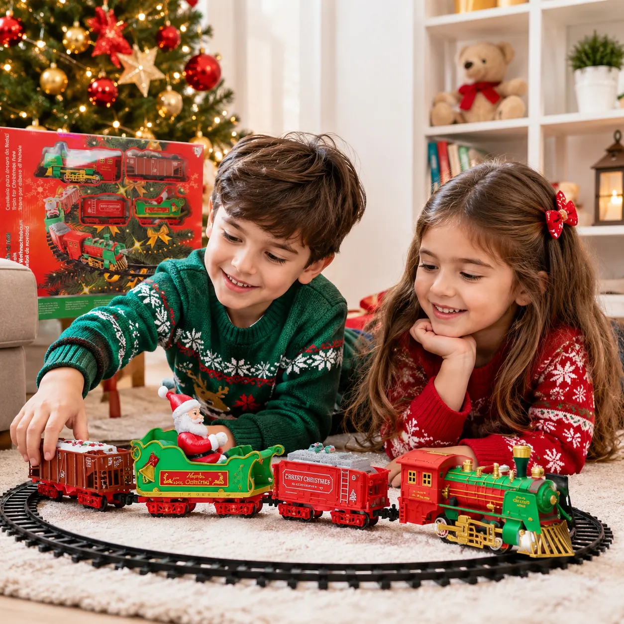 Hanging Christmas Tree with Model Train Set | Northlandz Toy Train Store