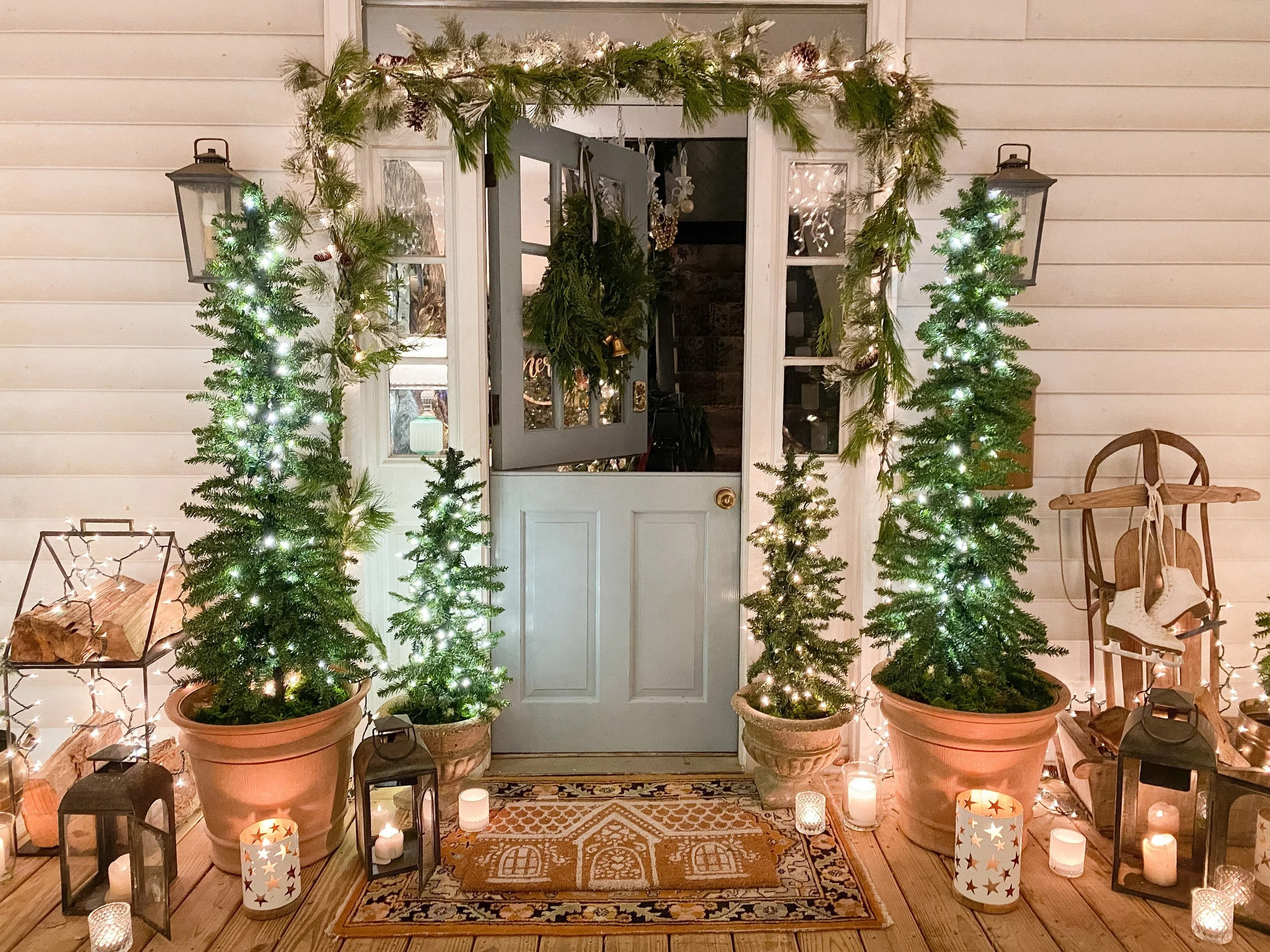 Holiday Home Tour 2021: Classic Christmas Front Porch — Gathered Living