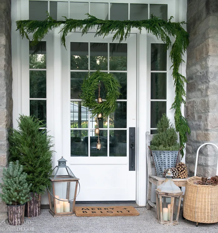 How To Decorate A Winter Front Porch - Sanctuary Home Decor