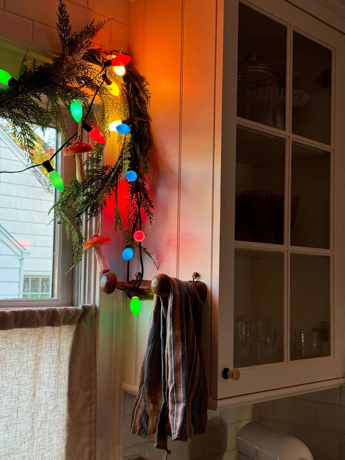 How to Hang Faux Cedar Garland for the Holidays | Most Lovely Things