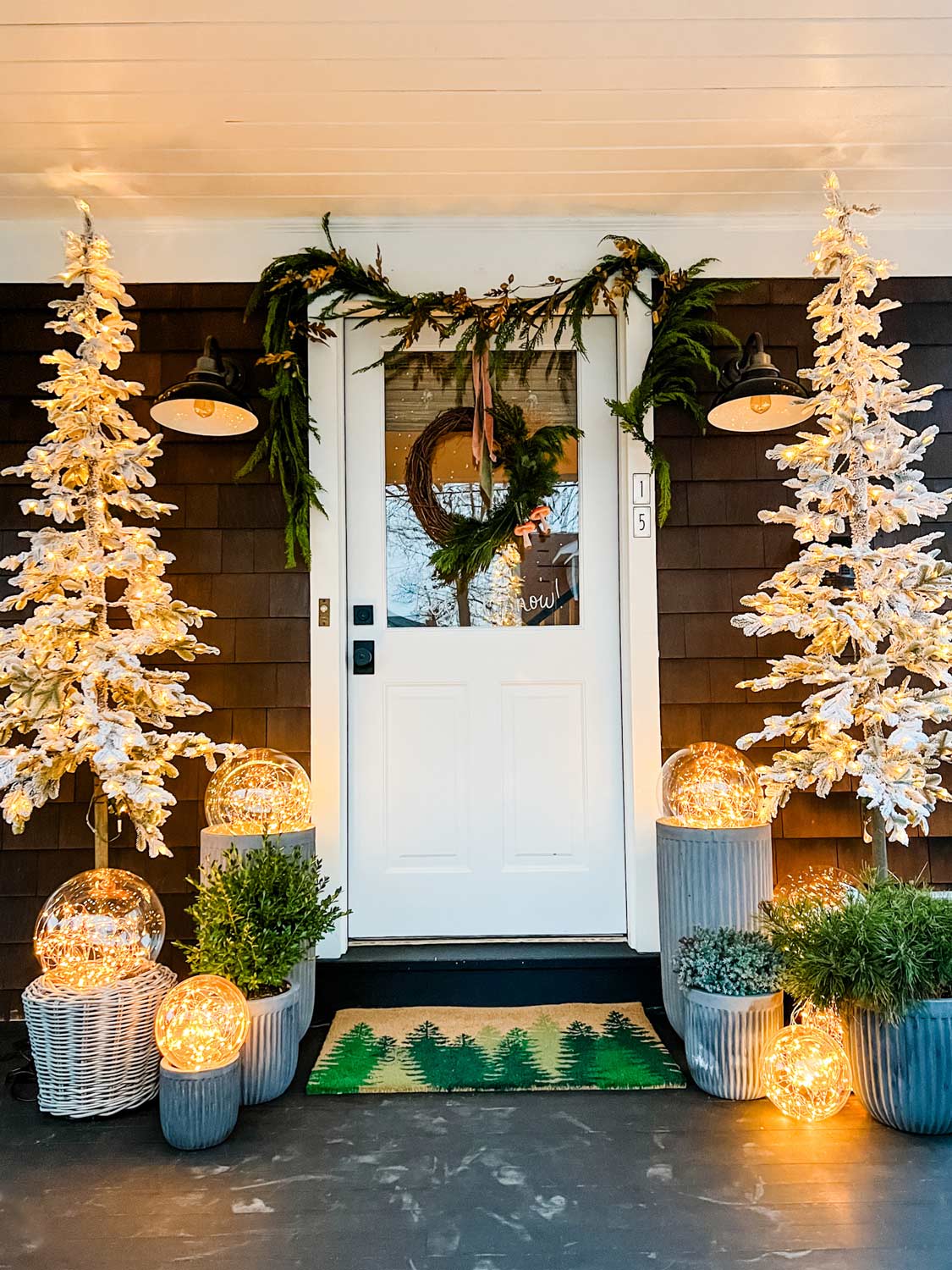How to Hang Faux Cedar Garland for the Holidays | Most Lovely Things