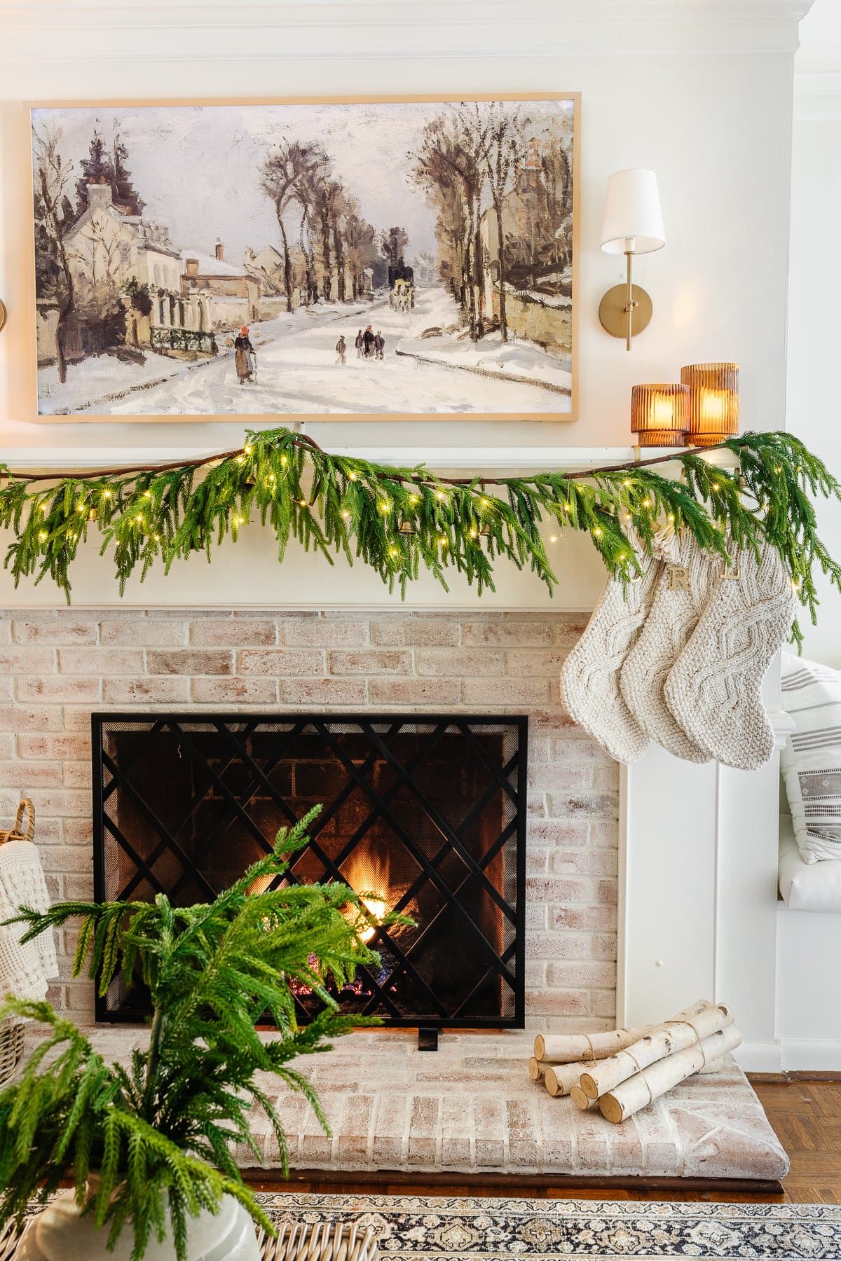 How to Make Beautiful DIY Mantel Garland for Christmas - Bless'er House