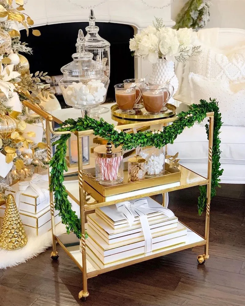 How to Set Up Your Holiday Bar Cart - Prime Storage