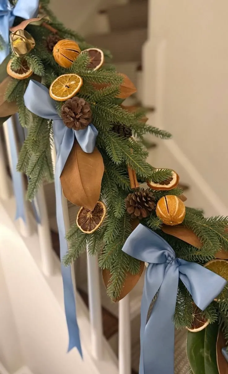 How to Style a Festive Staircase Banister: Pro Garland Tips — The Rosie  Home Edit