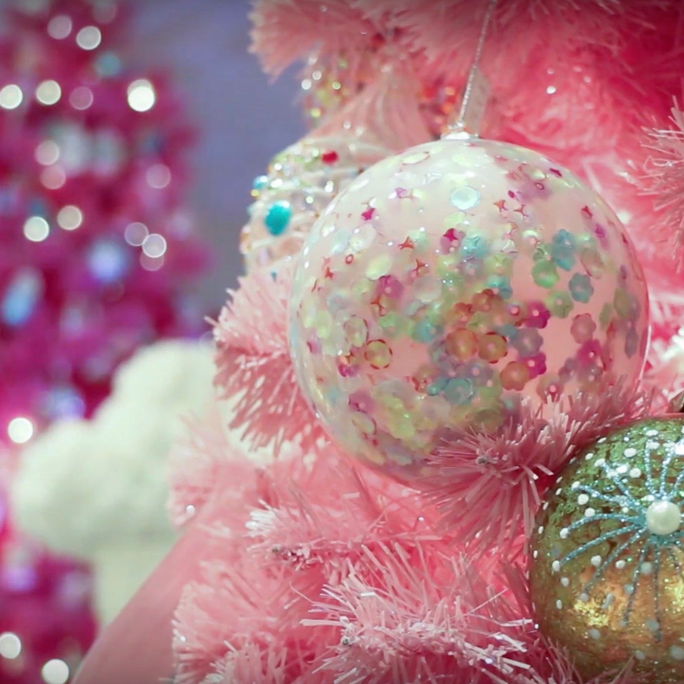 I'm Dreaming of a ... Pink Christmas! | Putti Christmas Celebrations Tagged  'Hanging Decorations' - Putti Fine Furnishings