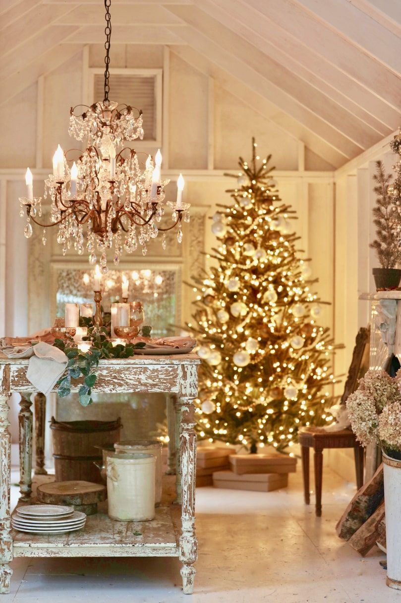 Inspired Christmas- Christmas Barn - French Country Cottage