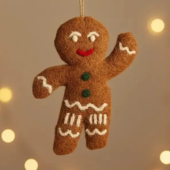 JOLLY GINGERBREAD MAN ORNAMENT - Fearrington Village