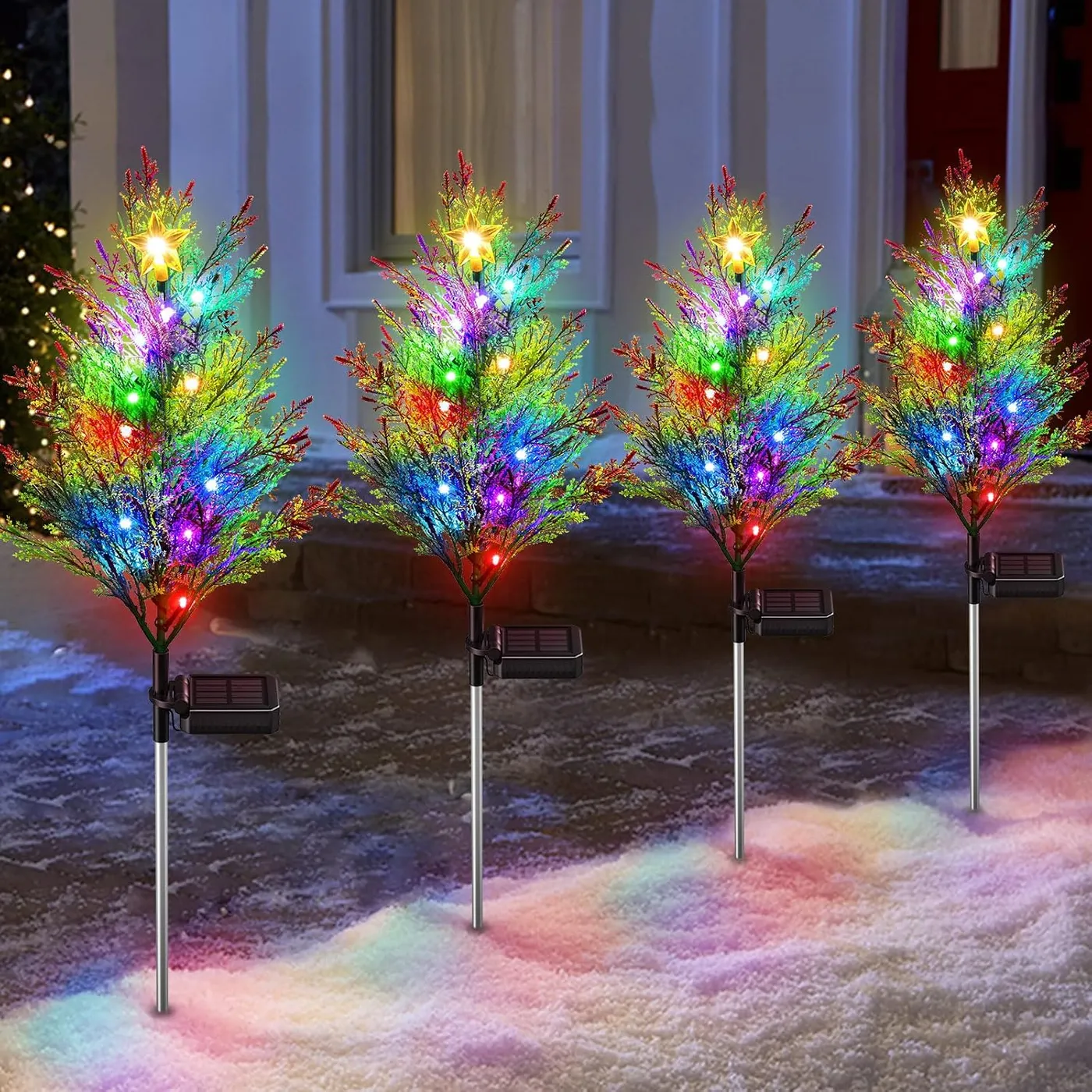 KOOPER Christmas Decorations Outside, 4Pack Solar Cyprus | Ubuy