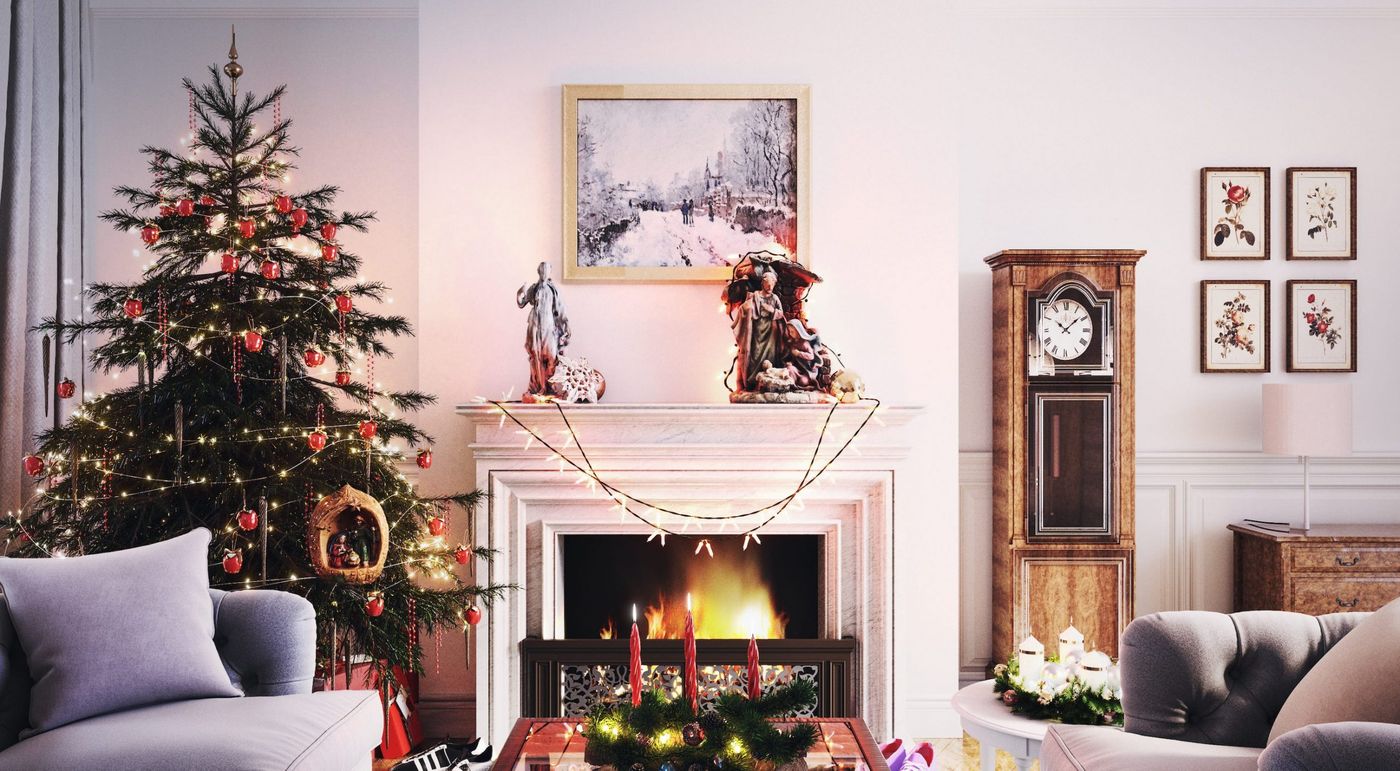 Living Room Used Christmas Decor 15 Christmas Living Room Ideas You'll Want  To Try This