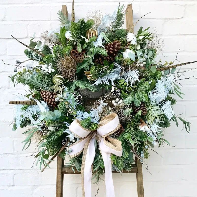 Luxurious Christmas Door Wreath - Broadway Florist