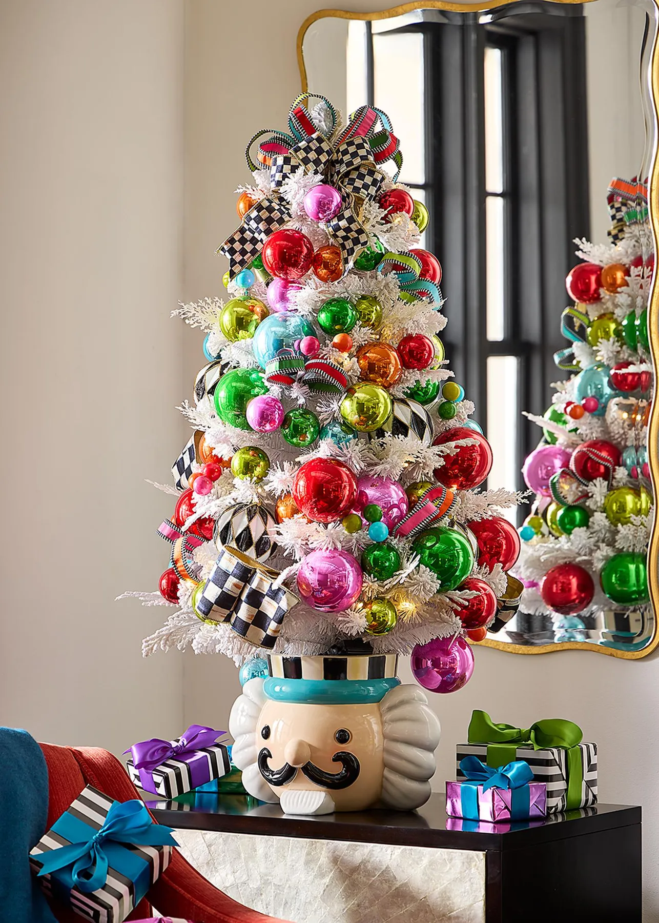 MacKenzie-Childs Confetti Christmas Potted Tree - Bergdorf Goodman
