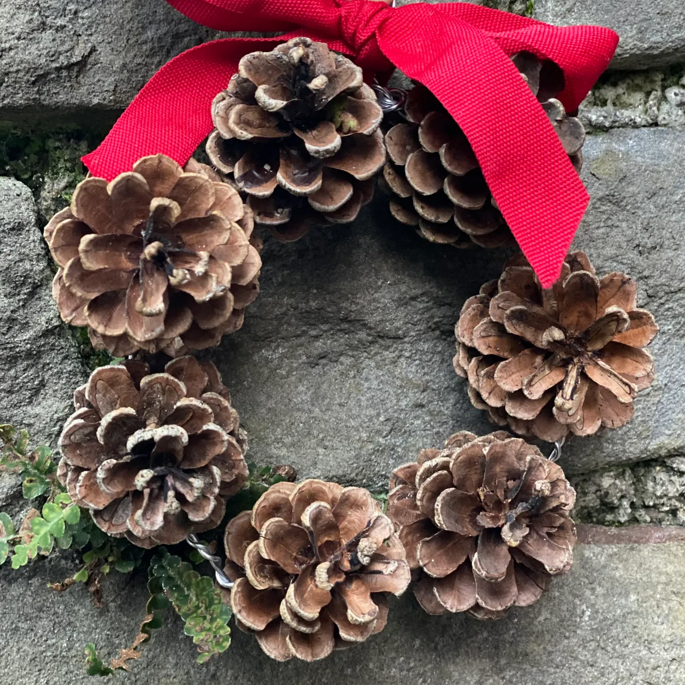 Make a pinecone wreath - Mud & Bloom