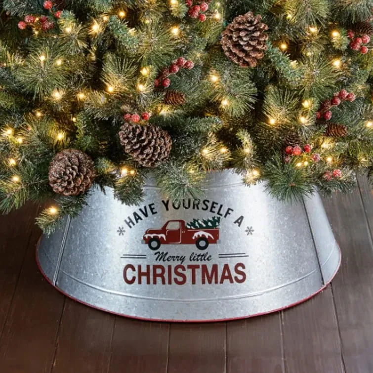 Metal Christmas tree collar – Christmas Tree Skirt Manufacturer | OEM  Christmas Decorations Factory
