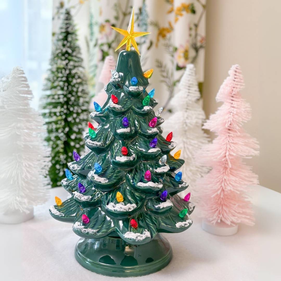 Mid Century Ceramic Christmas Tree Vintage Nostalgic Holiday Decor:  Creating Your Dream Vintage Christmas Tree