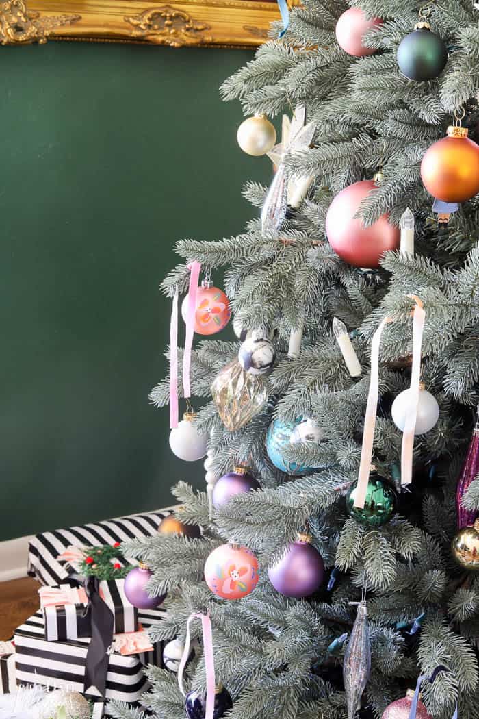 Modern French Bohemian Christmas Tree that's Easy to Do -