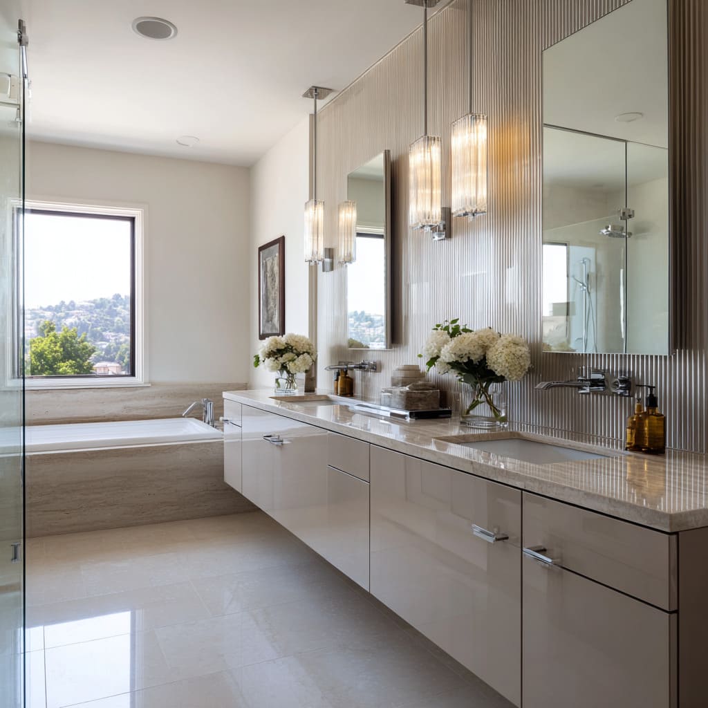 Modern Hollywood Regency Bathroom Design Ideas - Timeless Look
