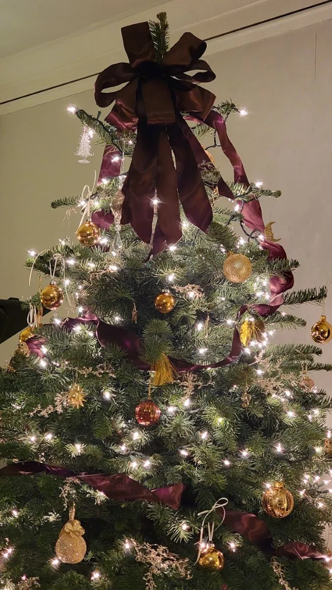 My Luxurious Deep Chocolate Brown and Gold Christmas Tree - Mantel and Table