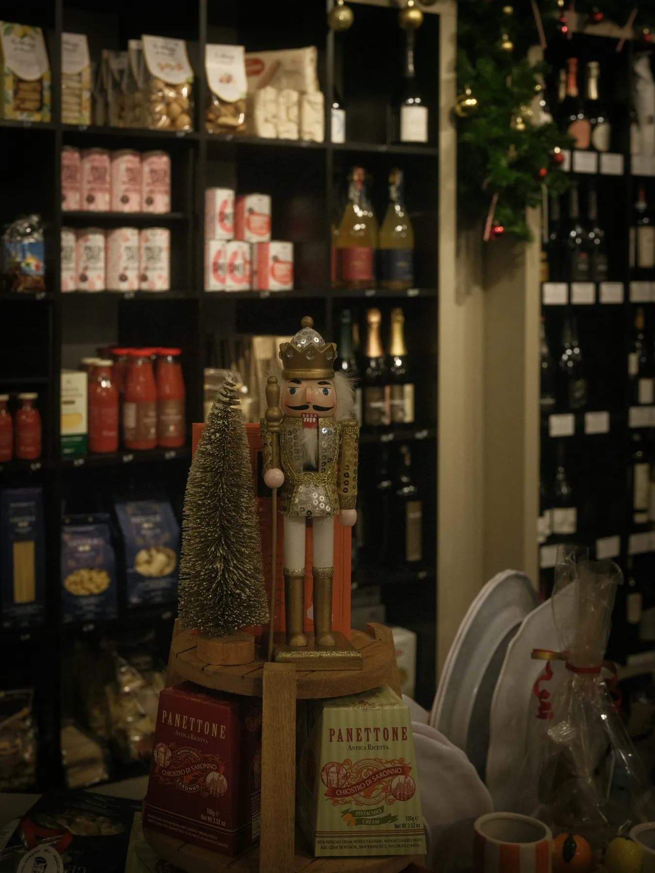 Nutcracker figure with festive decorations on shelf - Free Photo on Unsplash