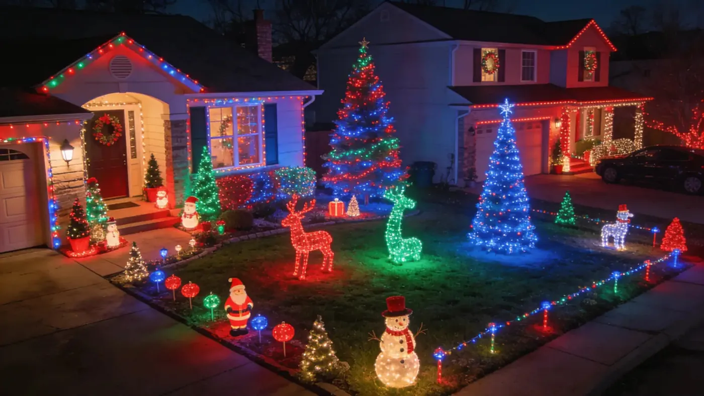 Outdoor Christmas Light Ideas For the House – Ollny