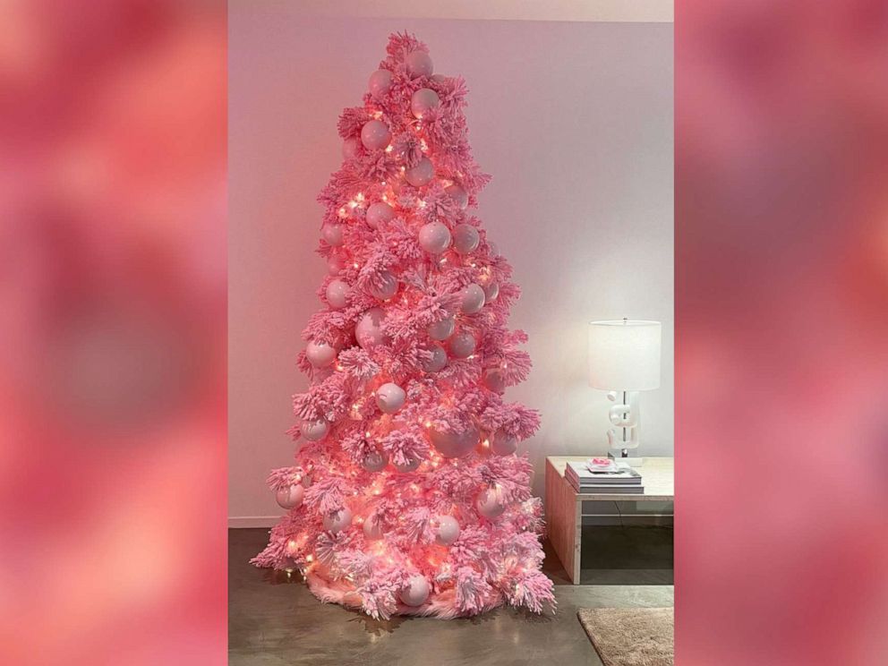 Pink Christmas trees a hot holiday trend
