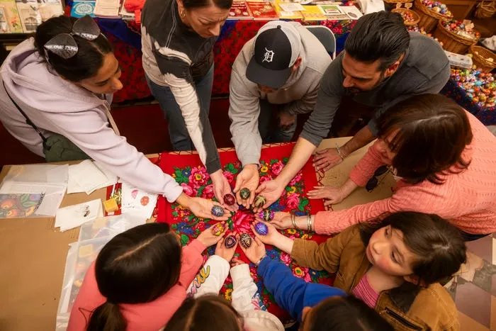 Polish egg decorating workshop in Hamtramck