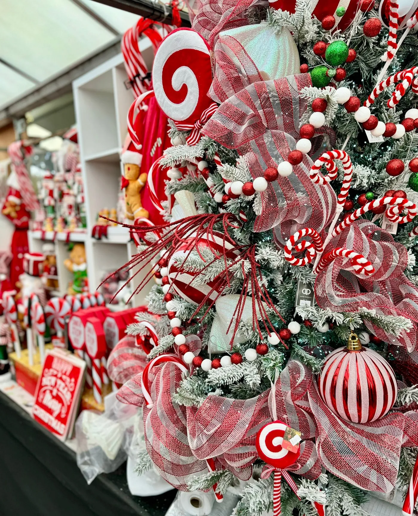 Red & White Candy Cane Christmas Decorations – Southwood Garden Centre