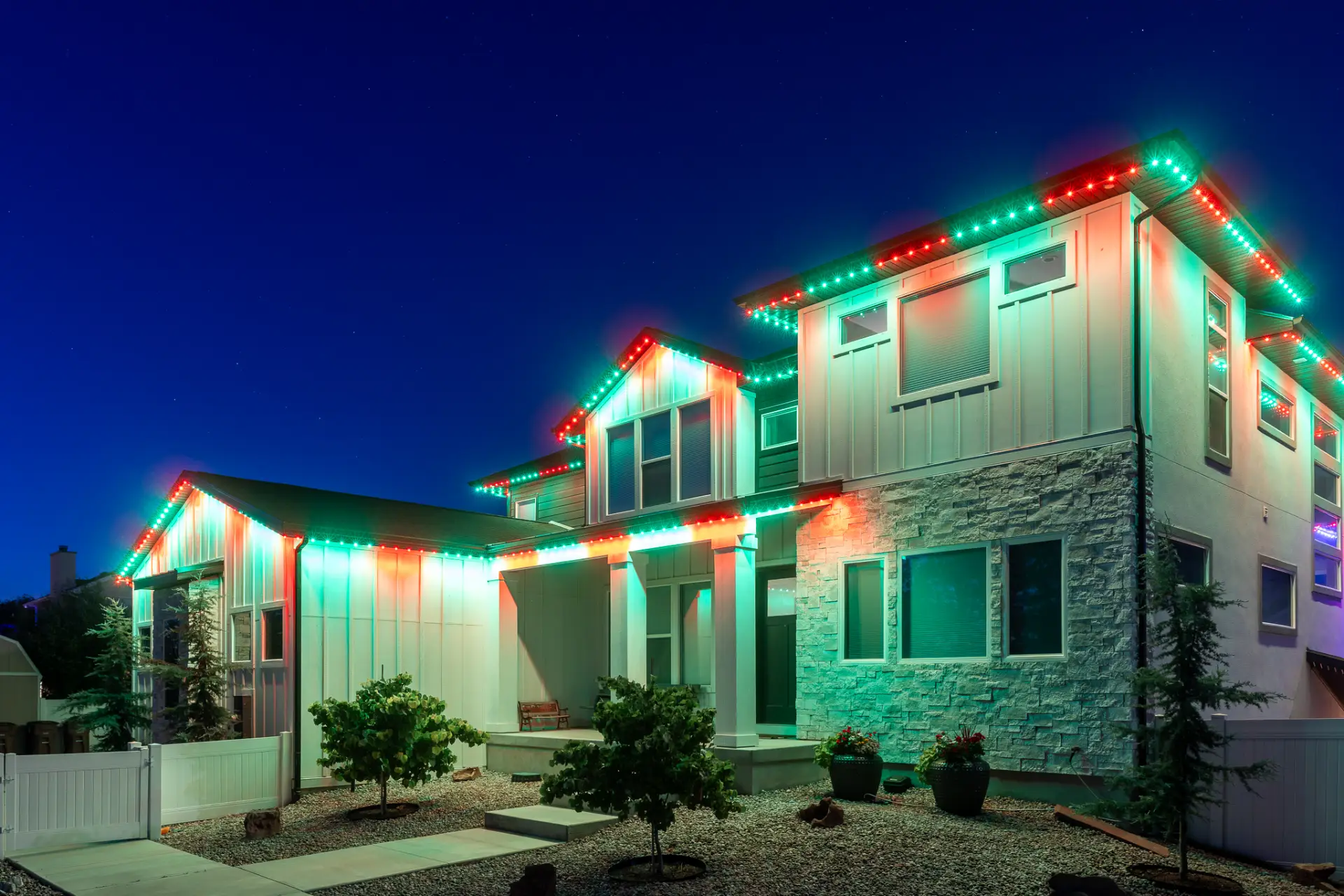 Residential & Commercial Christmas Lighting Englewood CO | Permanent LED Exterior  Christmas Lights Installation