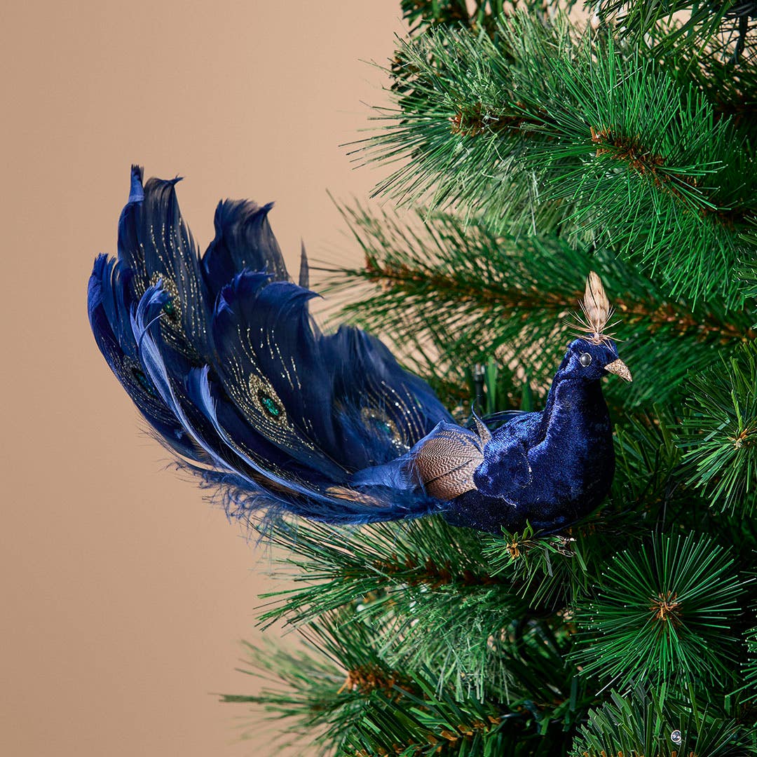 Shop Peacock Clip With Feather Tail set Of 4 Online | Bed Bath N' Table