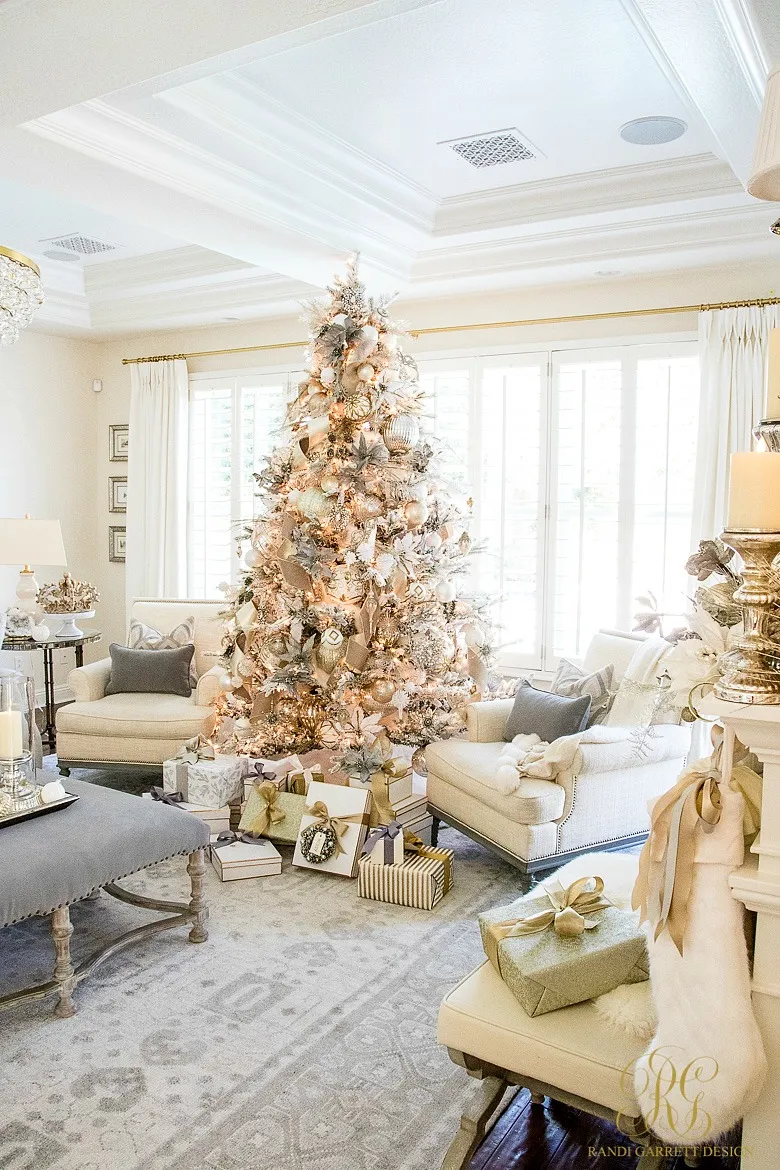 Simply Christmas Home Tour - Winter Wonderland Bedroom - Randi Garrett Design