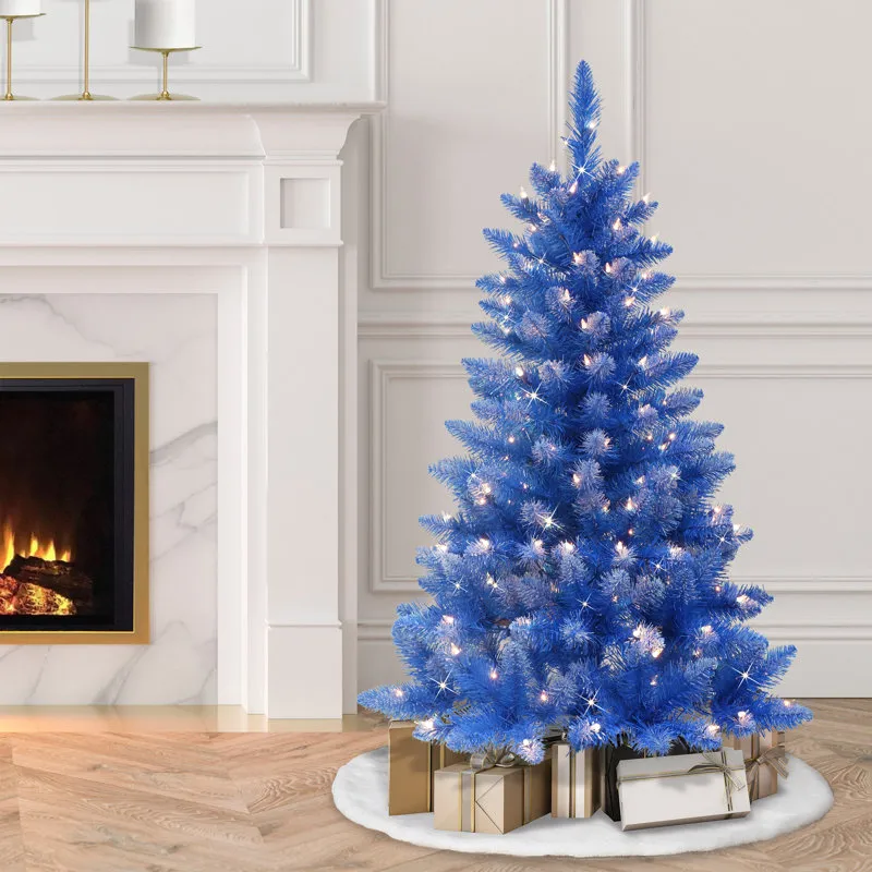 The Holiday Aisle® 4' Blue Spruce Artificial Christmas Tree with 150  Clear/White Lights & Reviews - Wayfair Canada