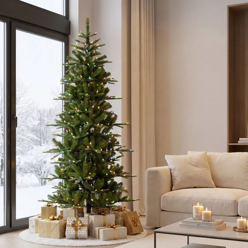 The Holiday Aisle® Slim Pre-Lit Fir Christmas Tree & Reviews | Birch Lane