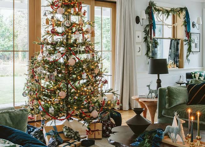 The OFFICIAL First Farmhouse Christmas! (+ A Great Ribbon Hack And My Dream Color Palette) - Emily Henderson