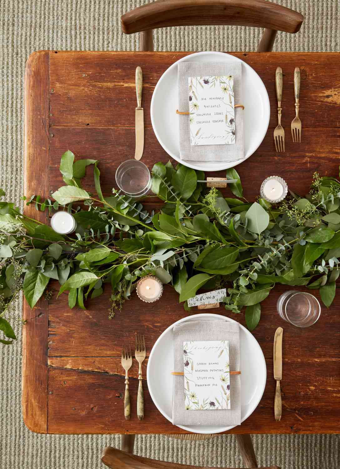 This DIY Greenery Garland Will Be the Star of Your Holiday Table