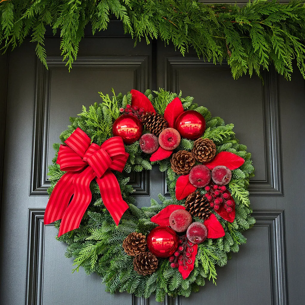 Timeless Elegance: Lynch Creek Farm's Lavender Wreaths Transform Front