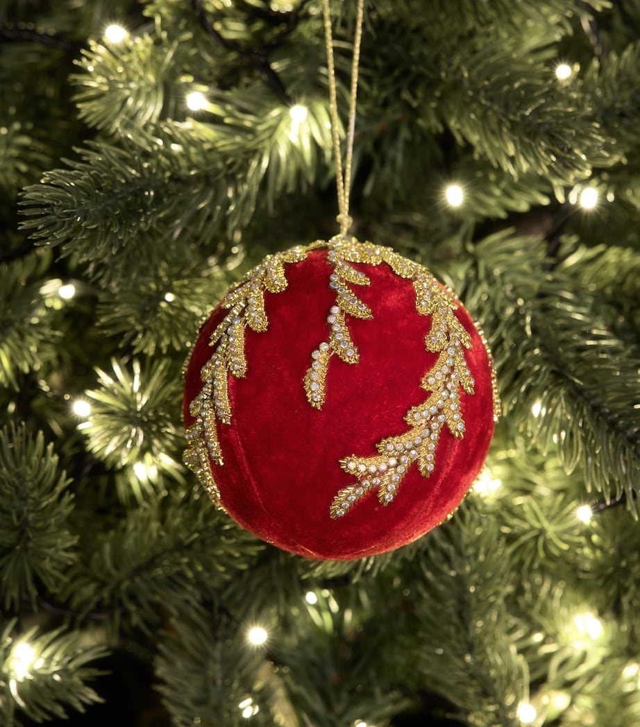 Tinker Tailor Velvet Crystal-Embellished Bauble | Harrods US