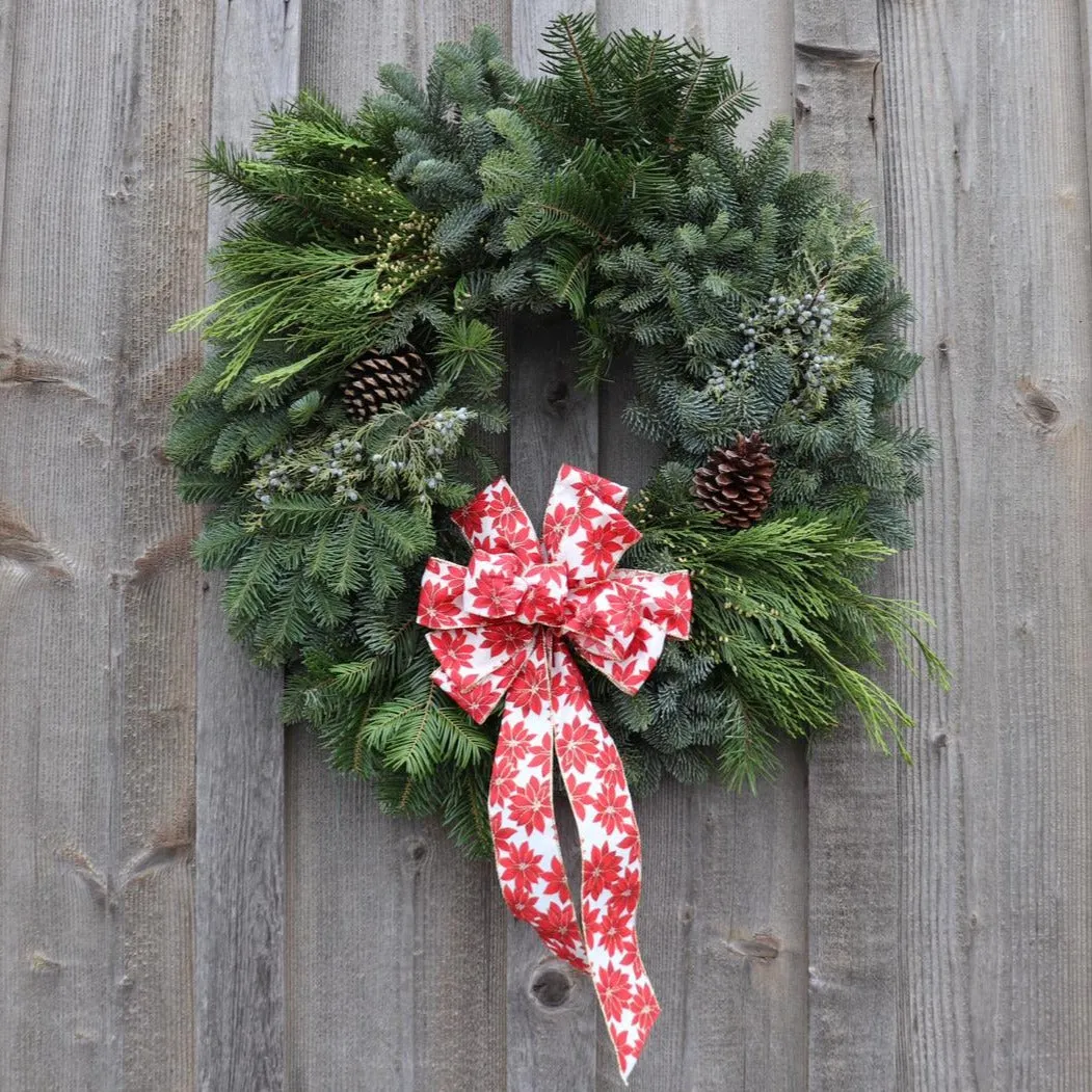 Traditional Christmas Wreath | Mount Hood Oregon – McCarthy Family Farm