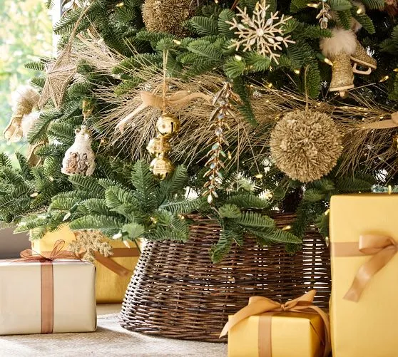 Tree Collar Tree Skirts & Tree Collars | Pottery Barn