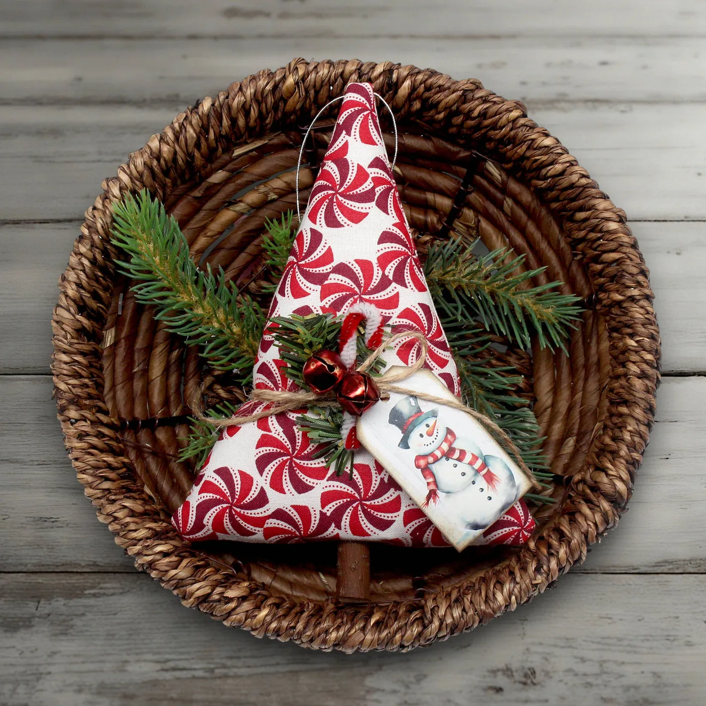 Tree Ornament, Peppermint Candy Wheels - Country Christmas Decor –  Creekside Craft Market