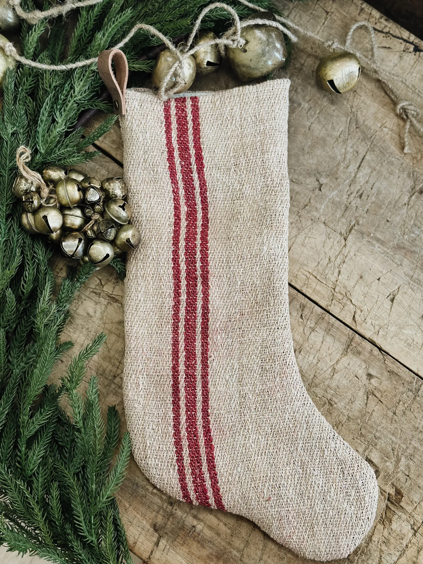 Vintage Stockings Christmas Vintage European Grain Sack Christmas Stockings  – Patina Maison