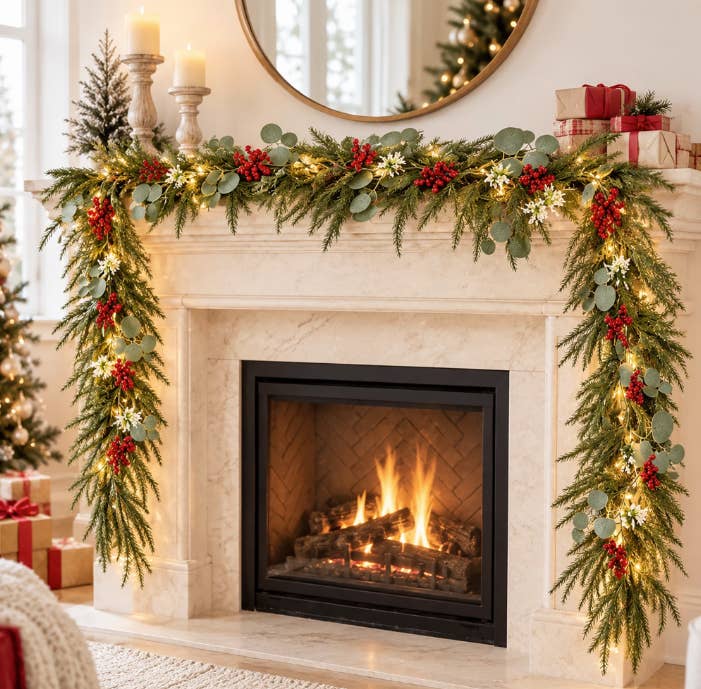 Walmart's Under-$20 Lit Holiday Garland Brings a Timeless Winter Look -  Dengarden